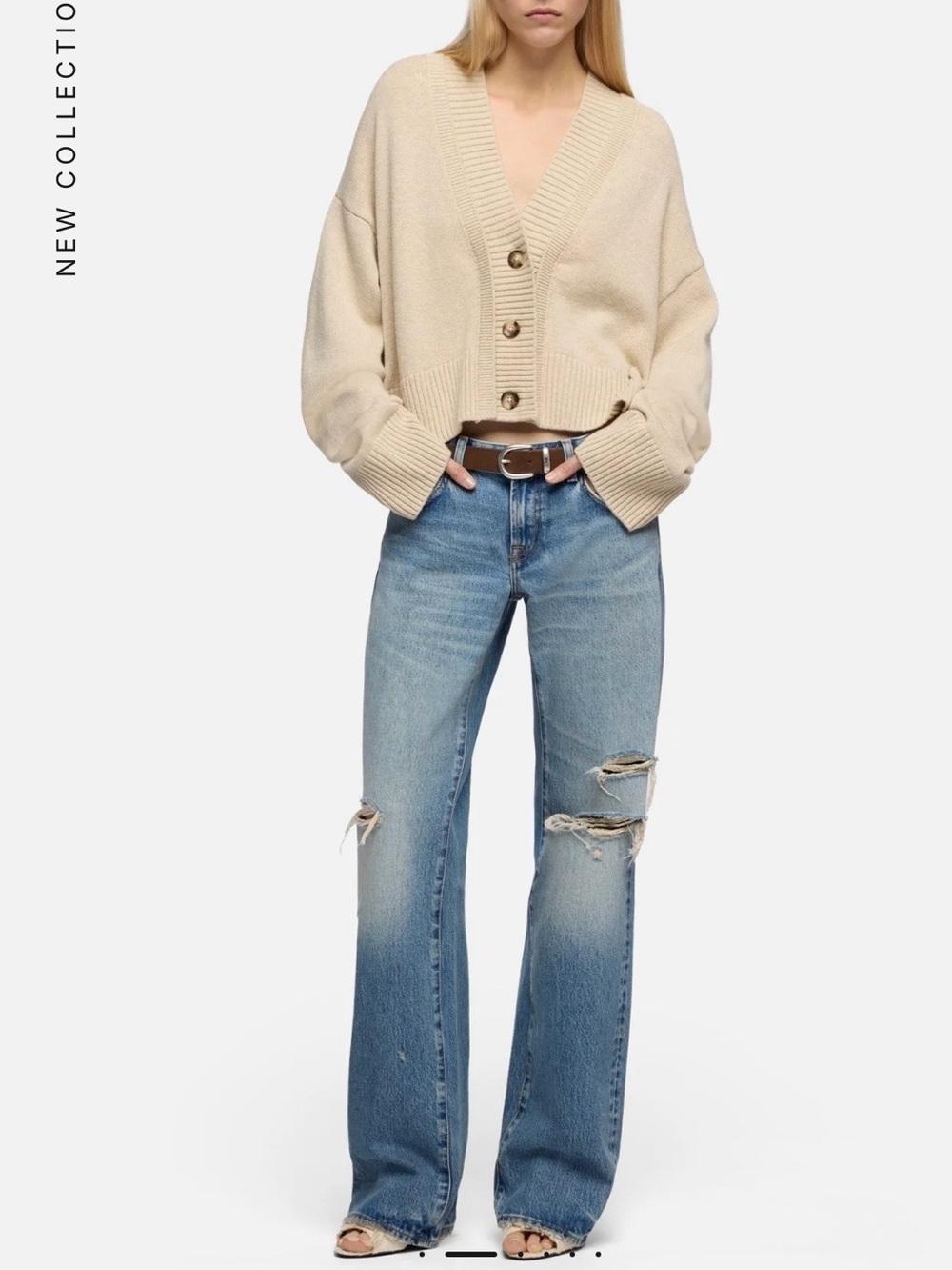 7 For All Mankind Women’s Low Straight Med Wash Distressed Sz 27 NEW w Tag $248